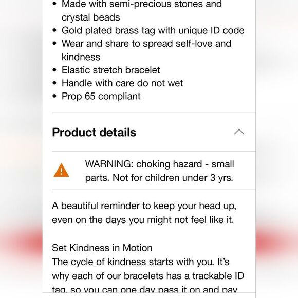 Little Words Project "Optimistic" Beaded Bracelet - Picture 6 of 9